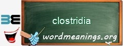 WordMeaning blackboard for clostridia